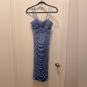 ASOS light blue think strap dress size 4